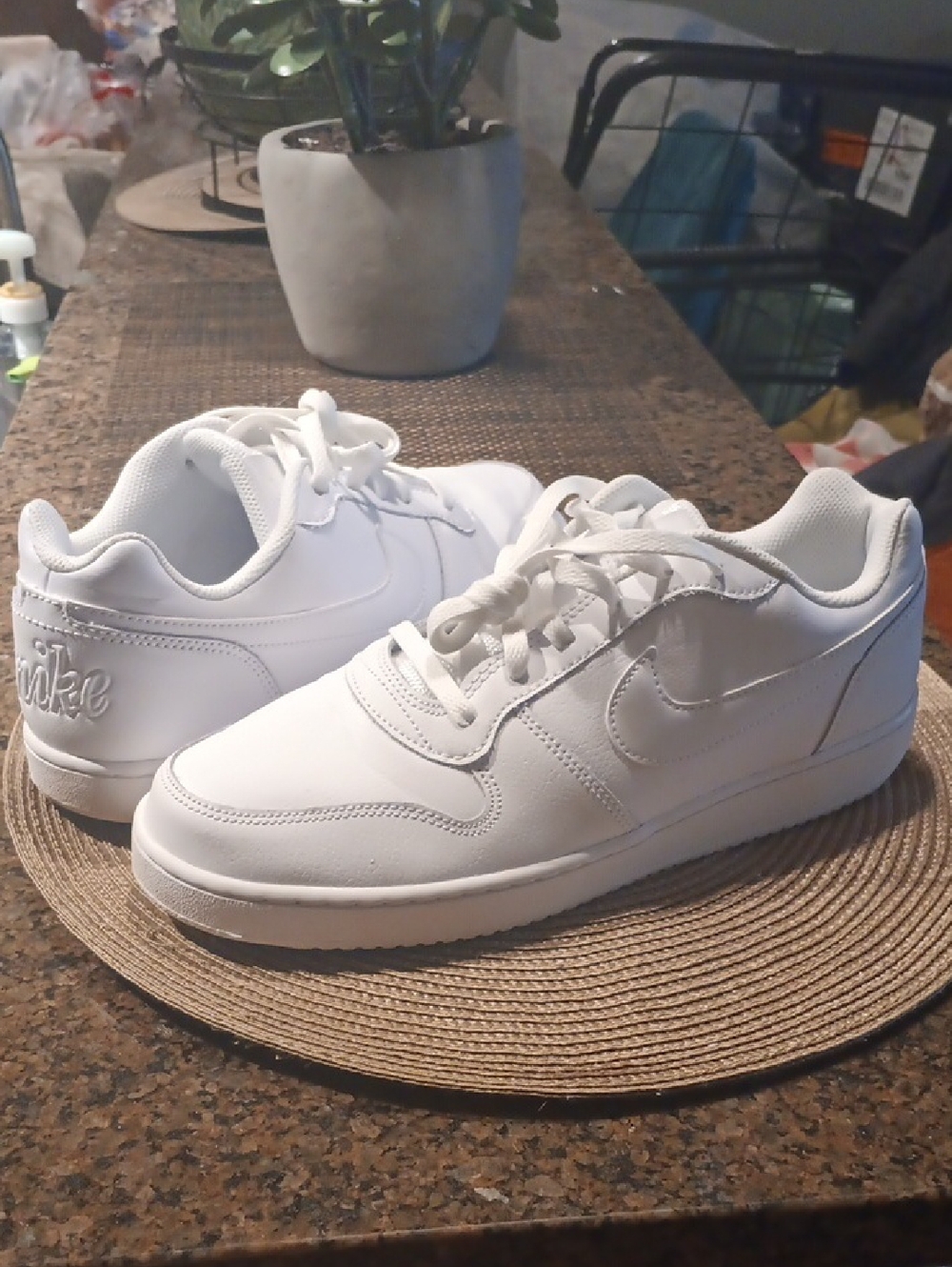 Nike Kids' Classic All-White Low Top Sneakers